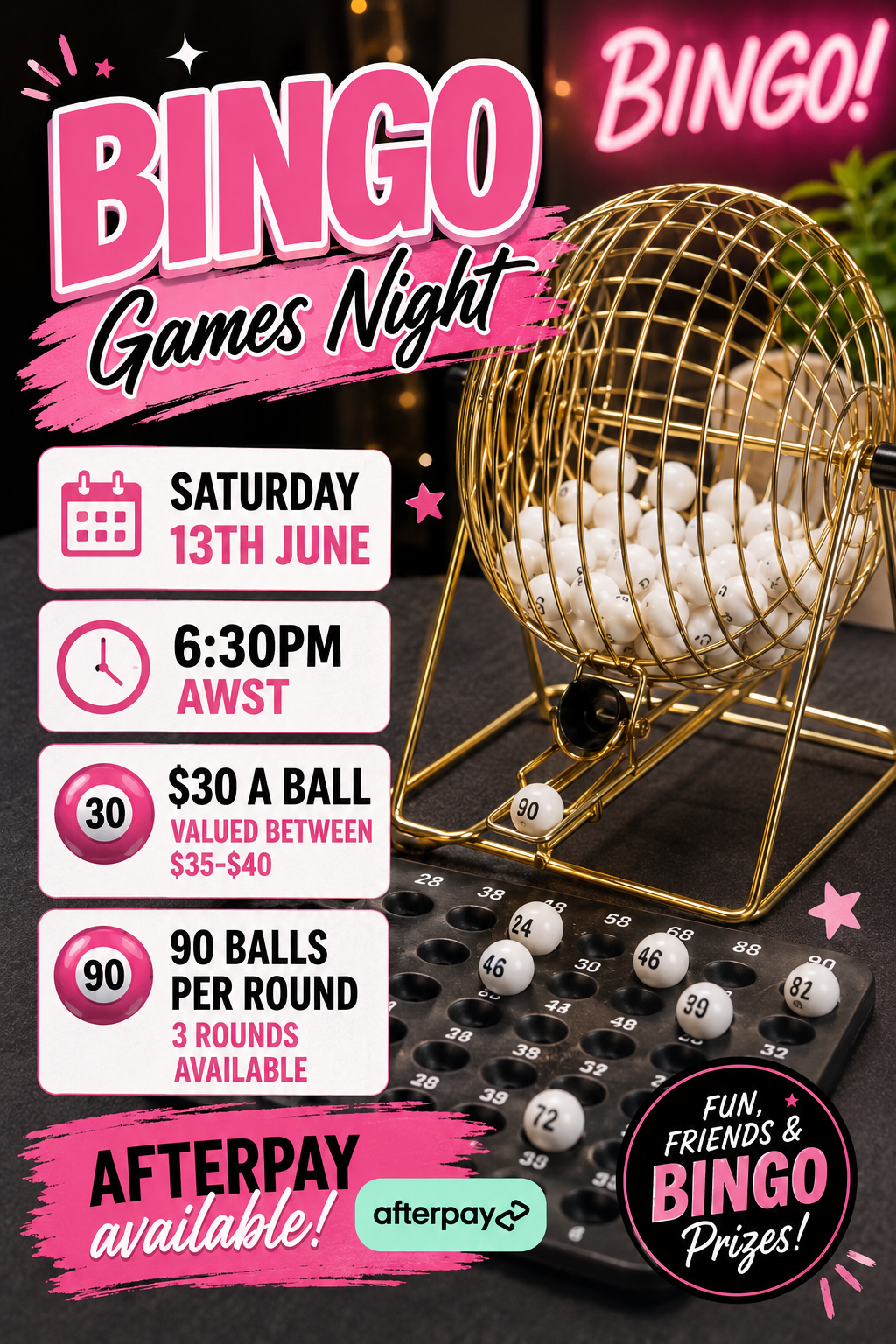 BINGO GAMES NIGHT