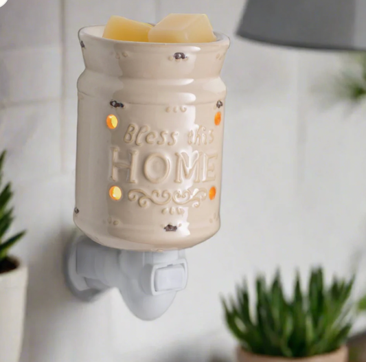 Bless This Home Cream Pluggable Warmer